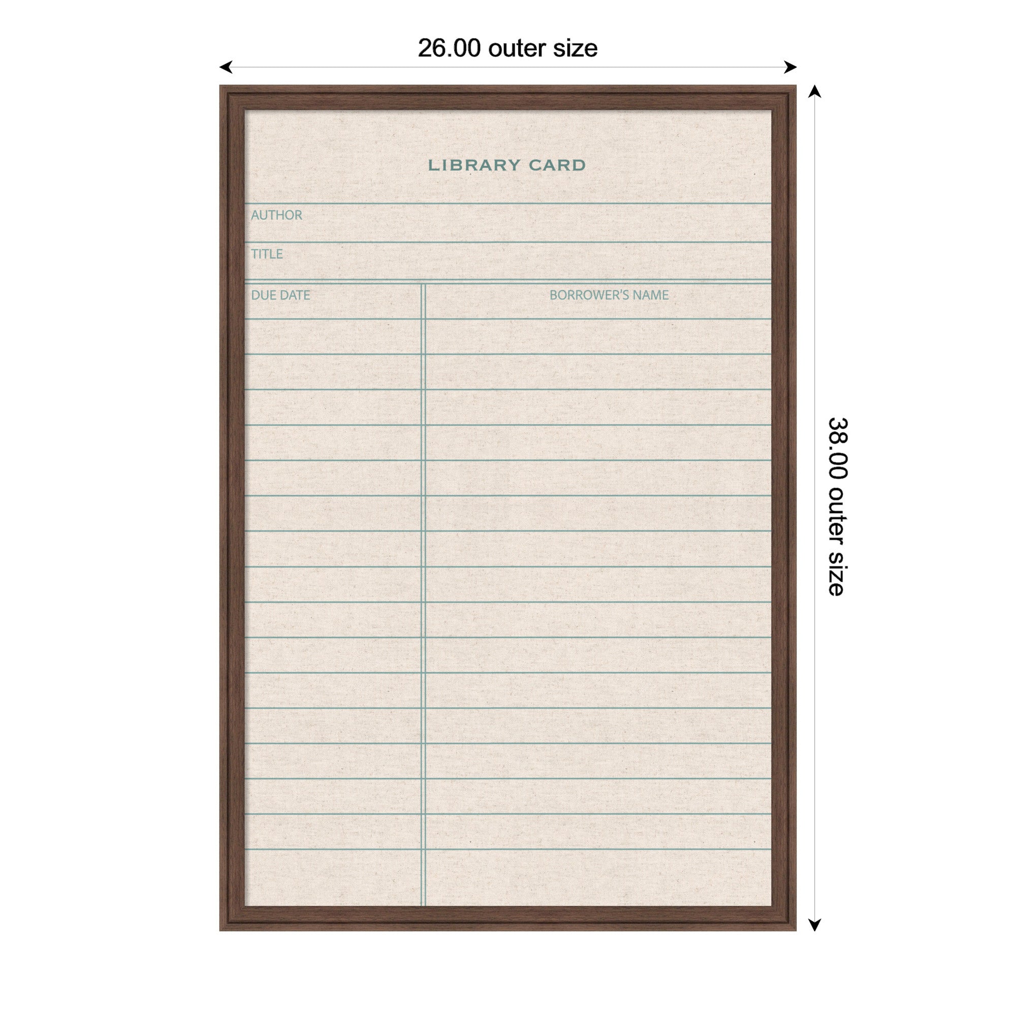 Magnetic Canvas 26x38 Florence Medium Brown 2