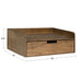 Floating Side Table Rustic Brown 18x12x7 2