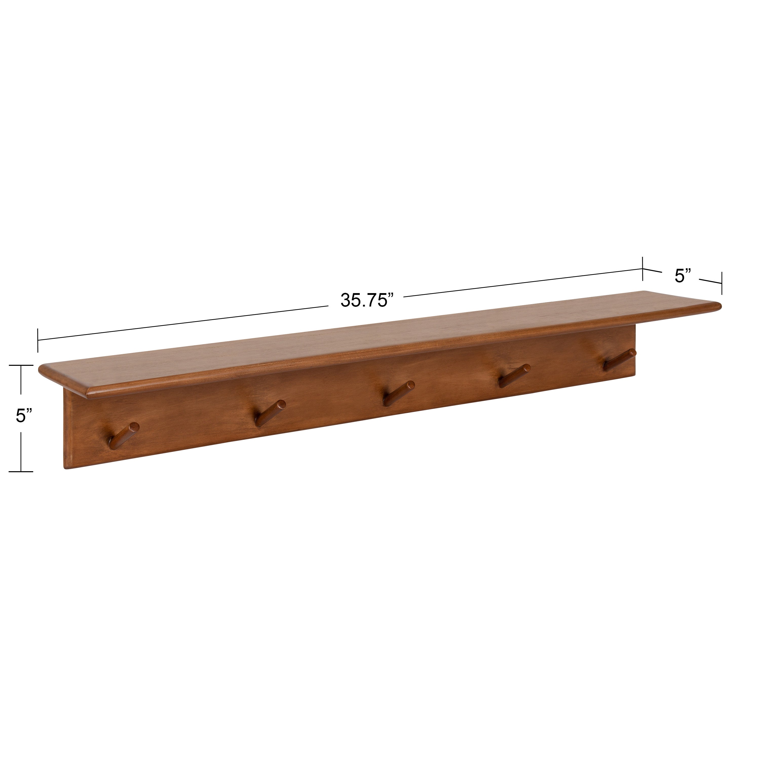 Alta Wood Shelf with 5 Posts