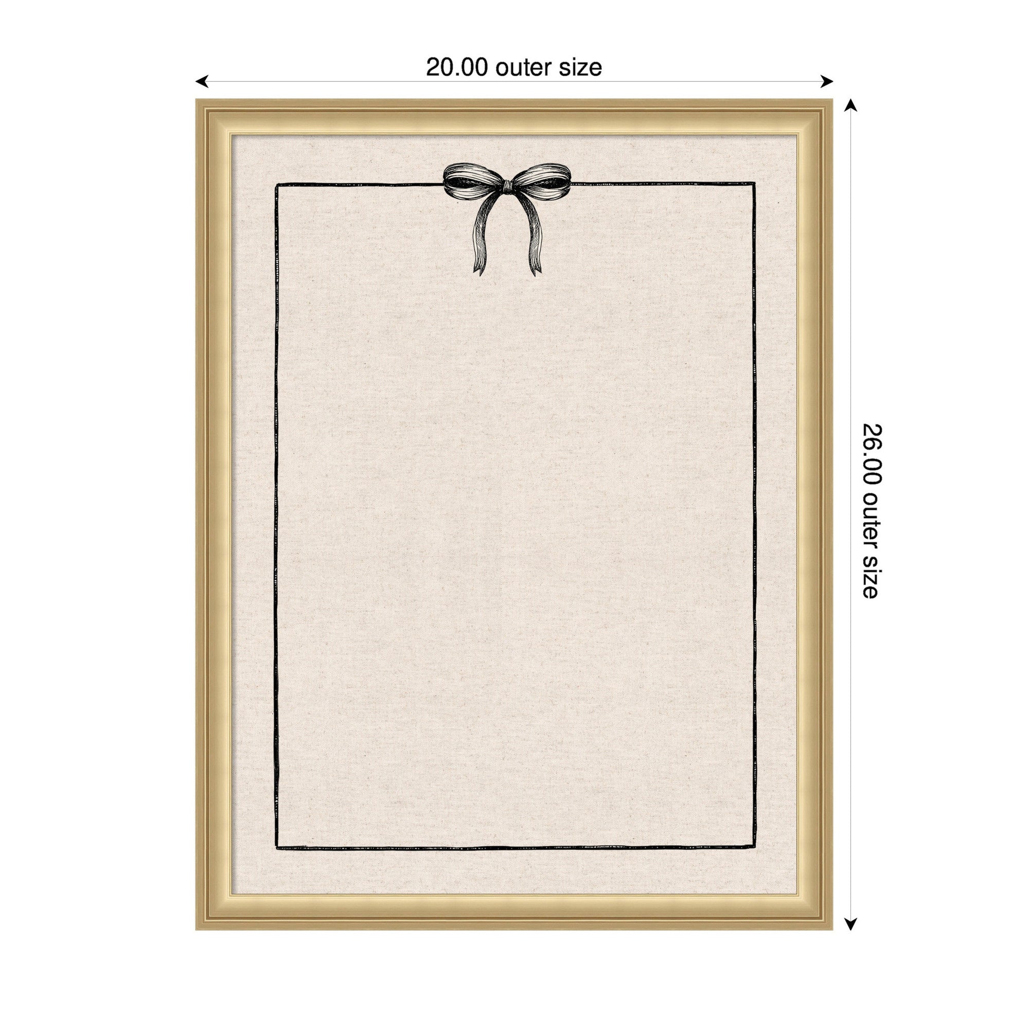 Pinboard Florence Gold 20x26 2