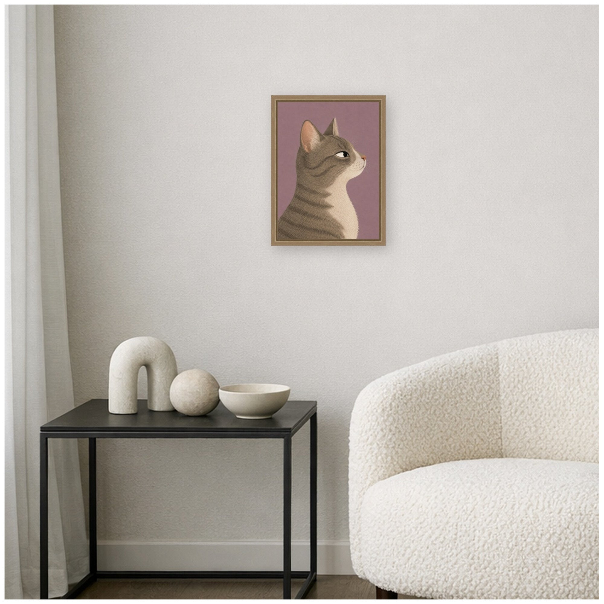 Framed Canvas 10x13 Sylvie Dark Gold 6