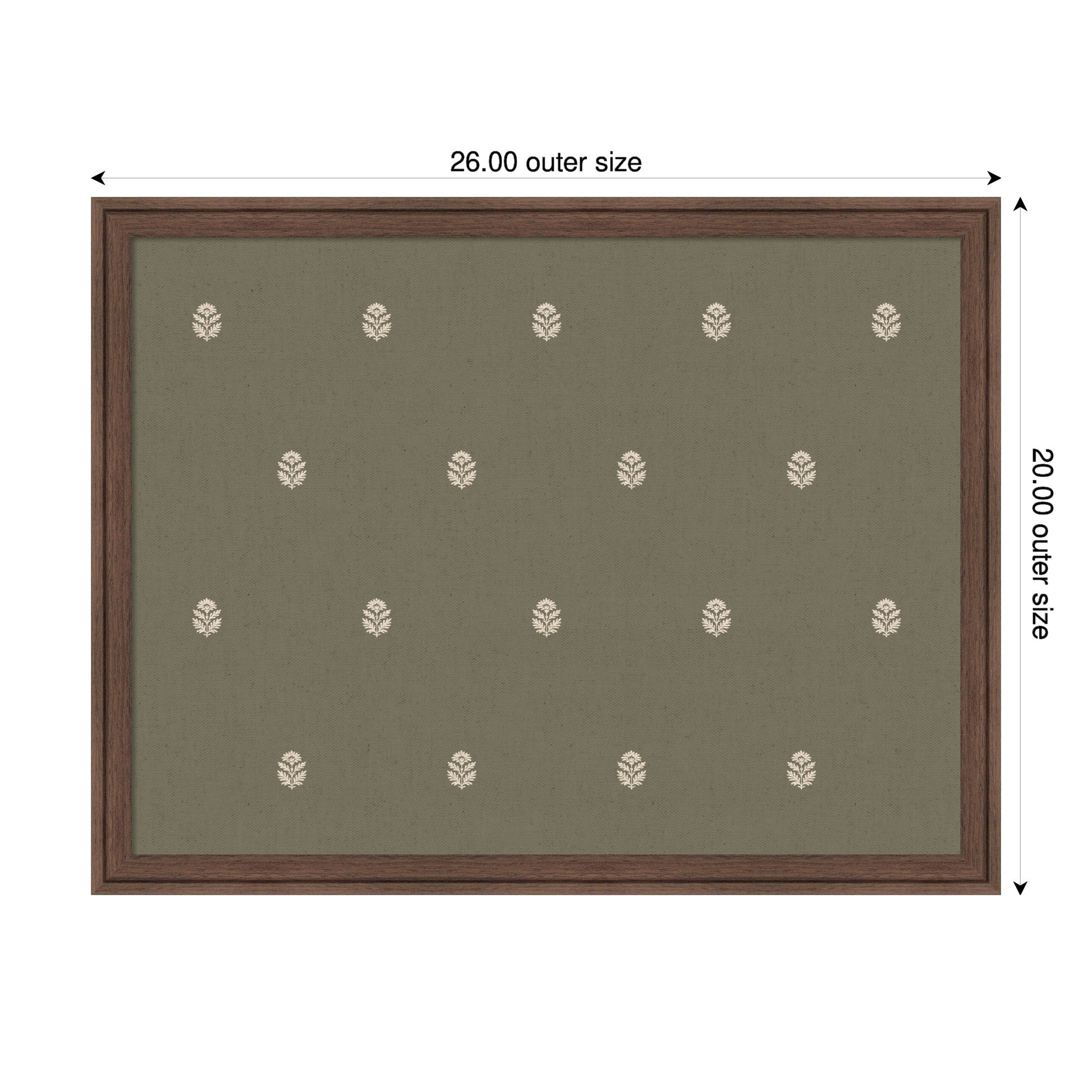 Magnetic Canvas 26x20 Florence Medium Brown 2