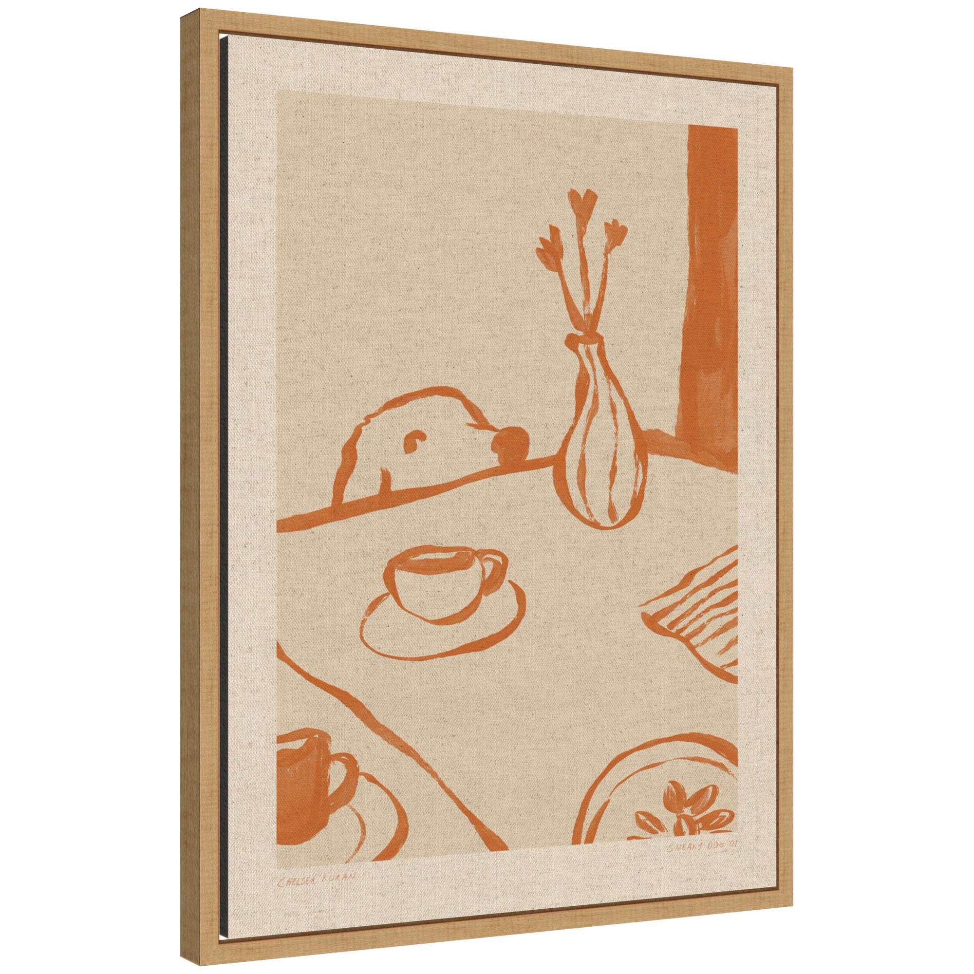 Framed Canvas 18x24 Sylvie Natural 1
