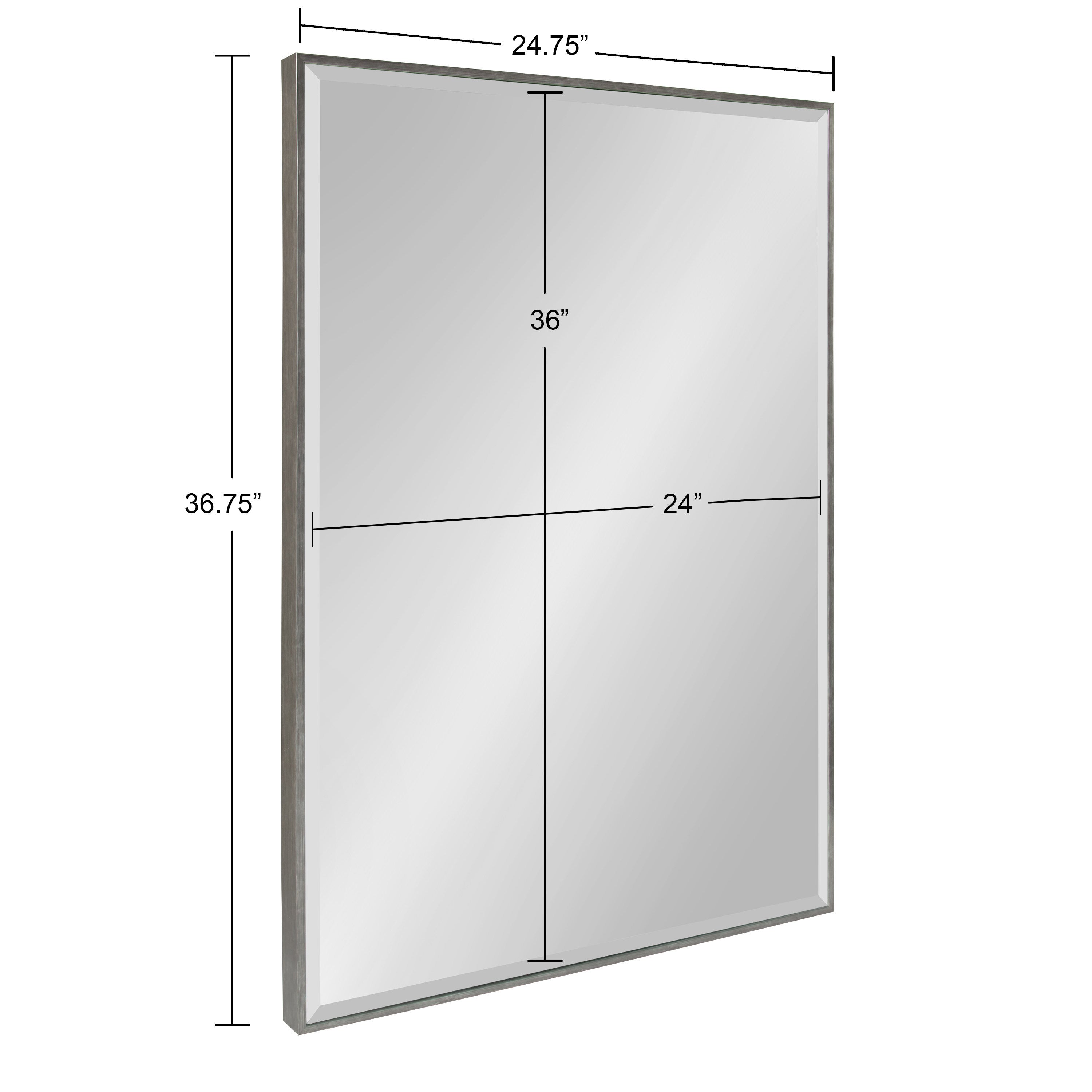 Rectangle Mirror Dark Silver 24.75x36.75 5