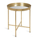 Side Table Gold Mirror 18.25x18.25x22 1