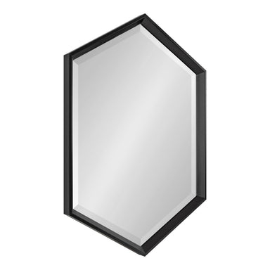 Hexagon Mirror Black 22x31 1