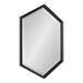 Hexagon Mirror Black 22x31 1