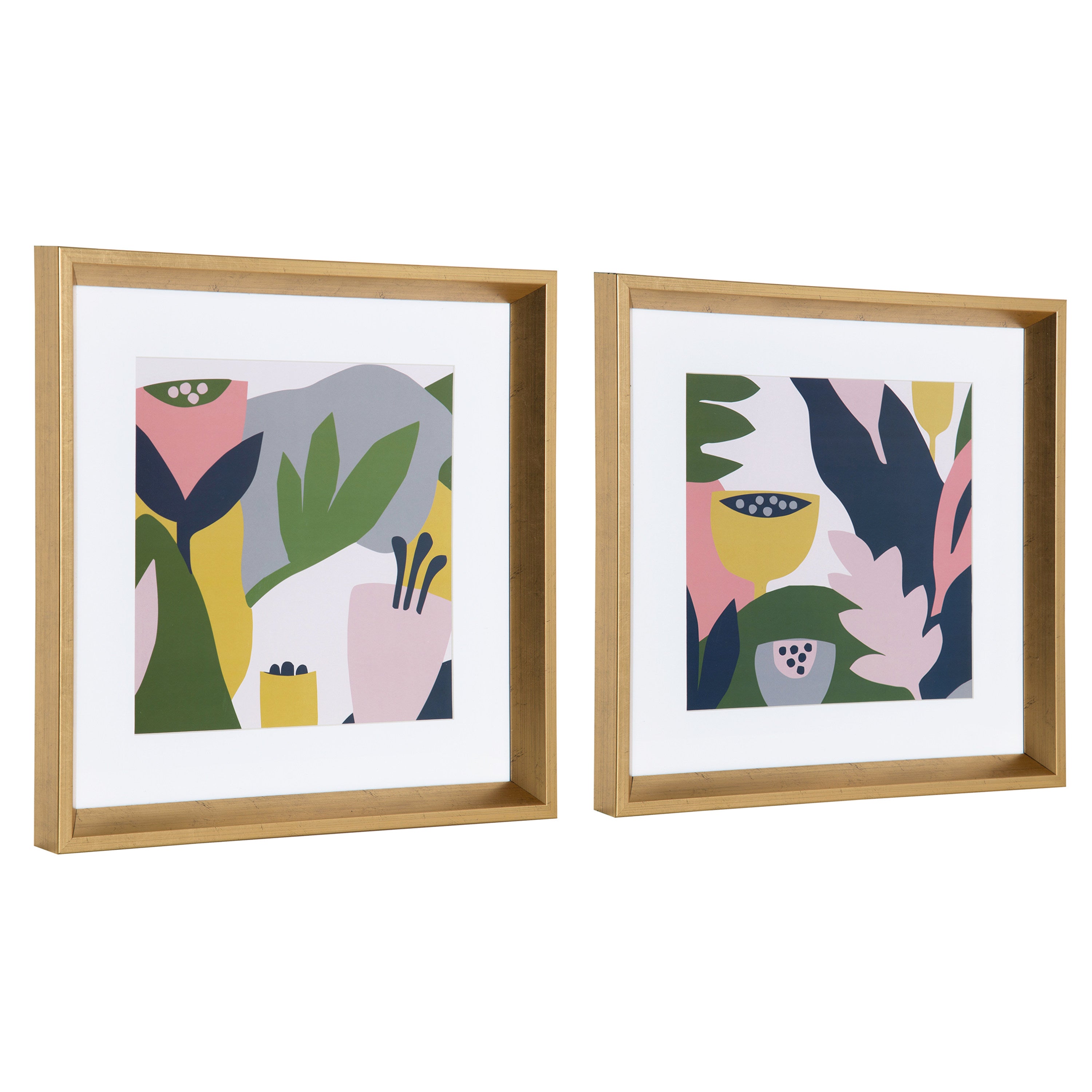 Calter Myriam's Garden Framed Print Art Set by Myriam Van Neste