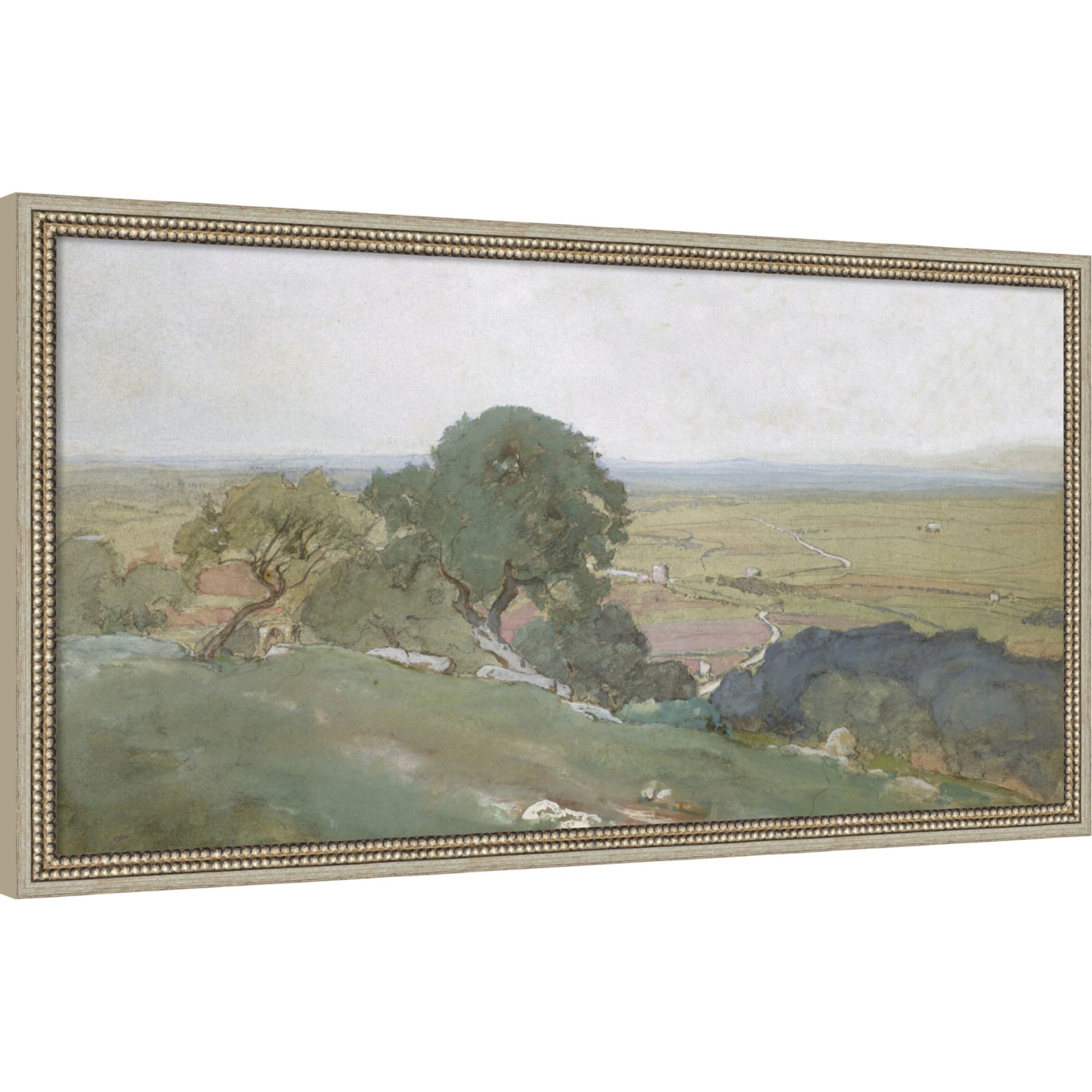 Mounted Canvas 38x20 Castellan Silver 5
