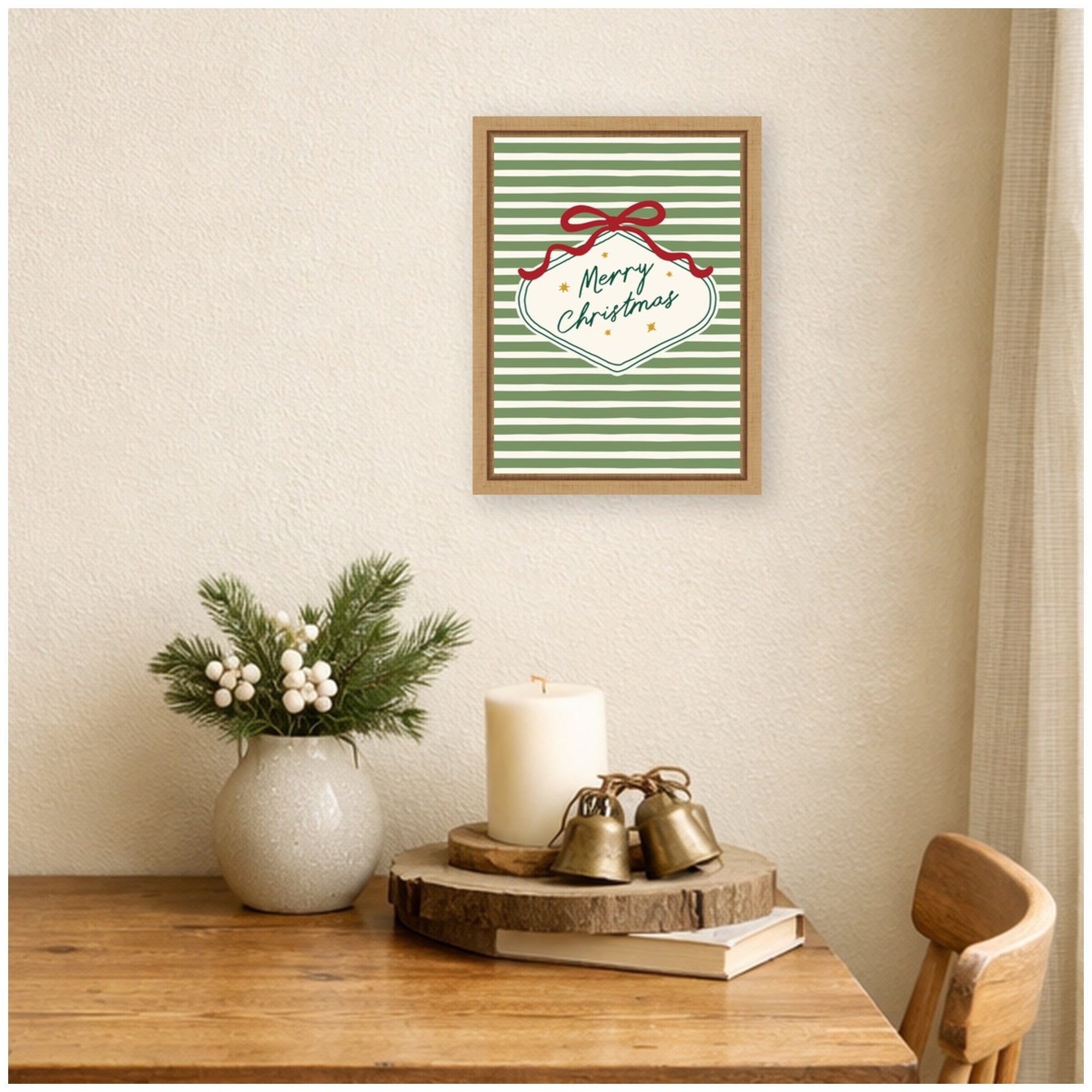 Framed Canvas Sylvie Natural 10x13 6