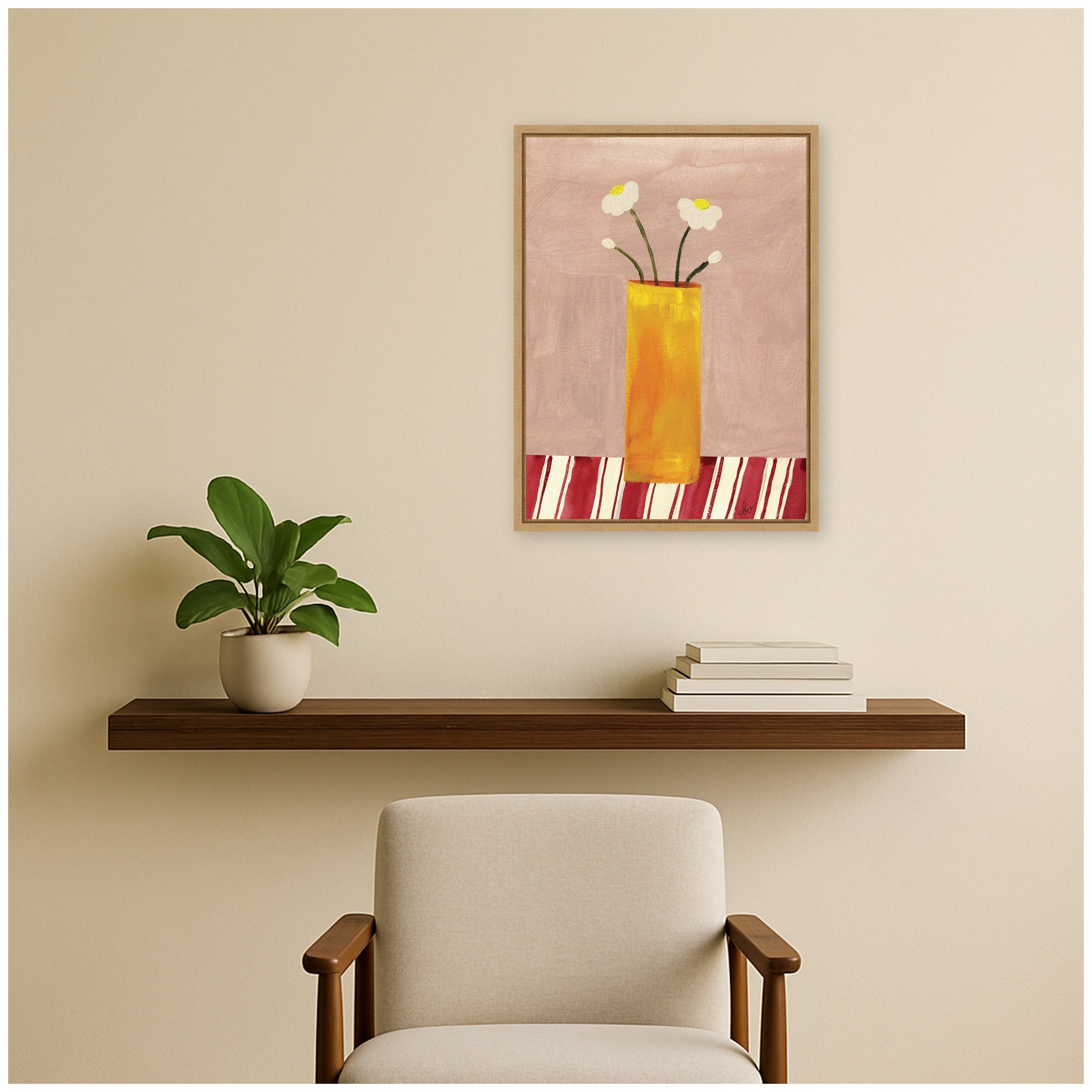Framed Canvas 18x24 Sylvie Natural 6