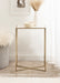 Side Table White Gold 16x8x24 5