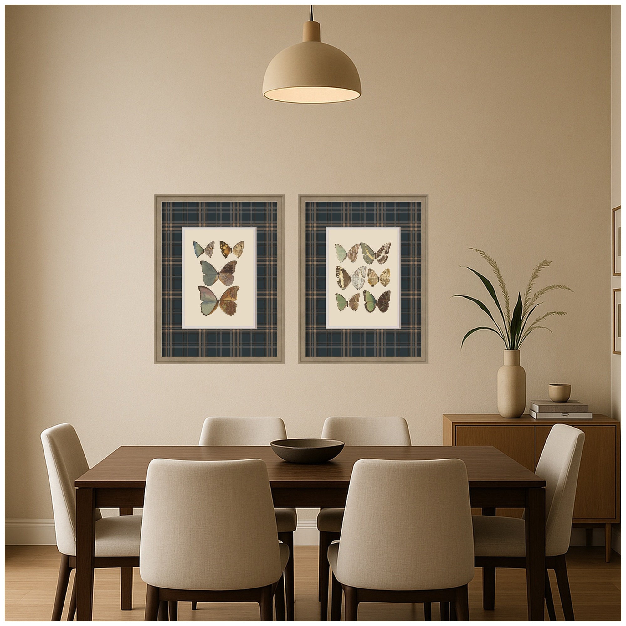 Framed Art Set 2 Piece Set 19x25 Florence Light Brown 6