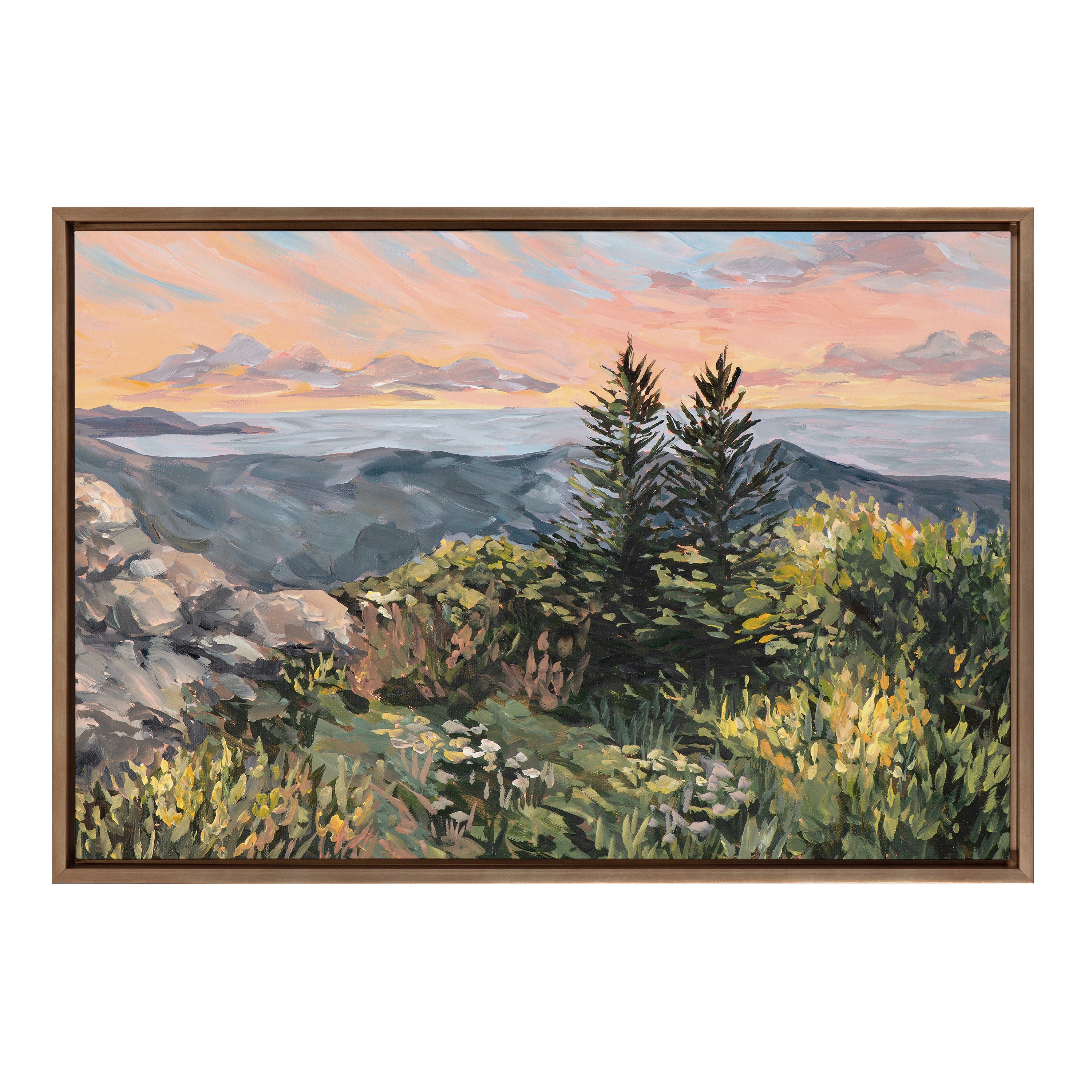 Framed Canvas 23x33 Sylvie Dark Gold 2