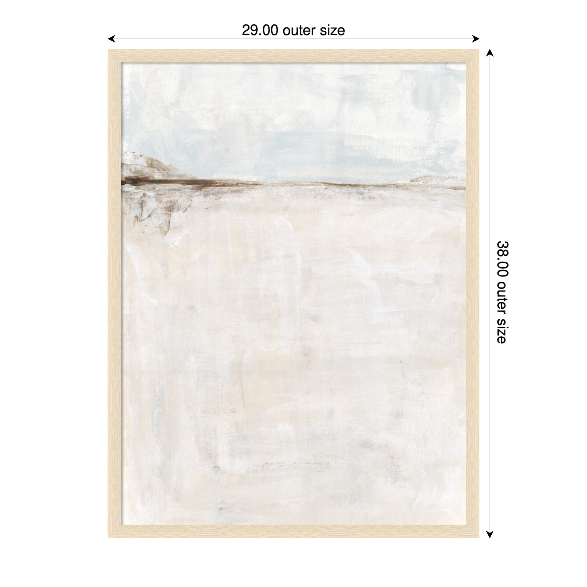 Mounted Canvas 29x38 Woodgrain Stripe Blonde 2