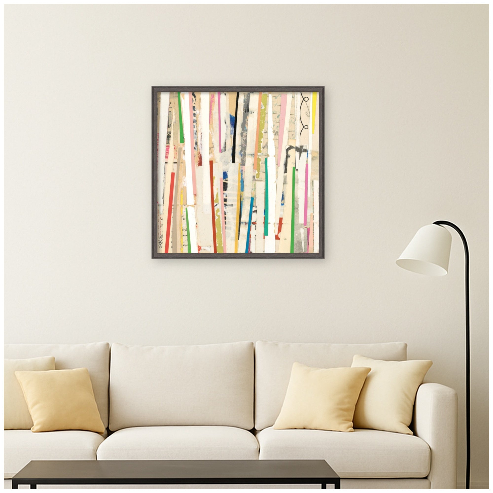 Geometric Abstract 3 by Felicia Dadak Framed Mounted Canvas Wall Art Print