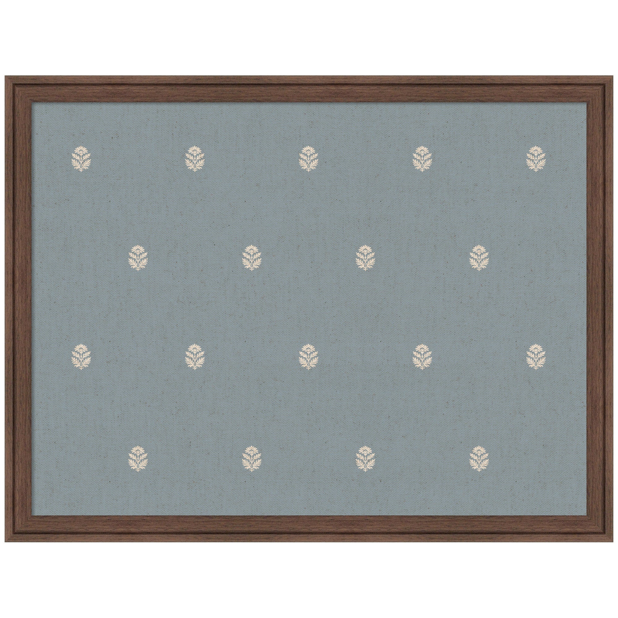 Pinboard Blue Botanical Block Print