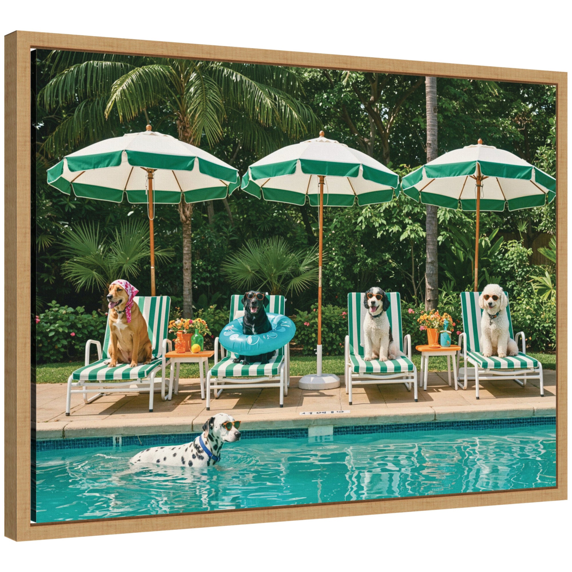 Framed Canvas Sylvie Natural 24x18 1