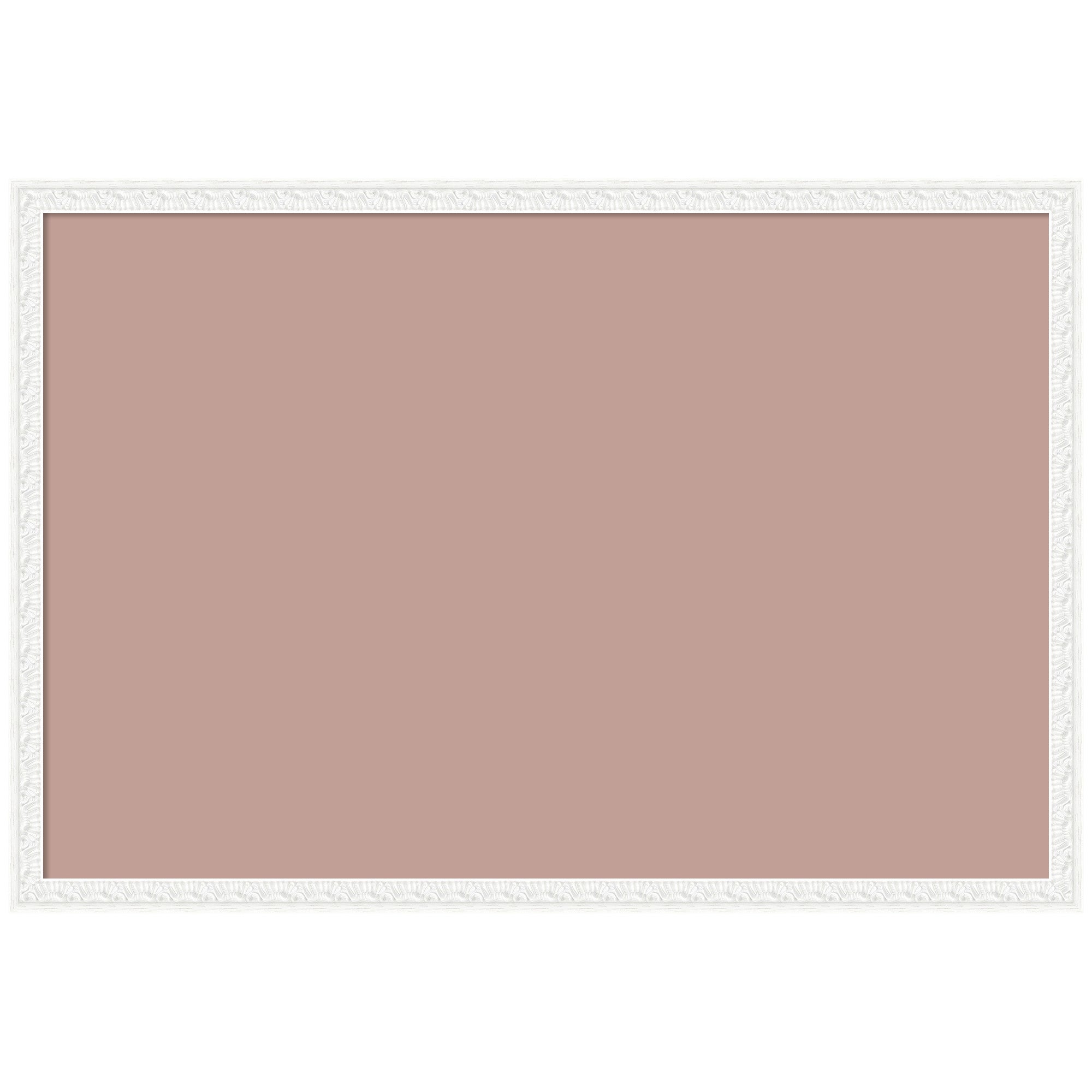 Framed Fabric Pinboard Blush Pink Clay Wall Organization