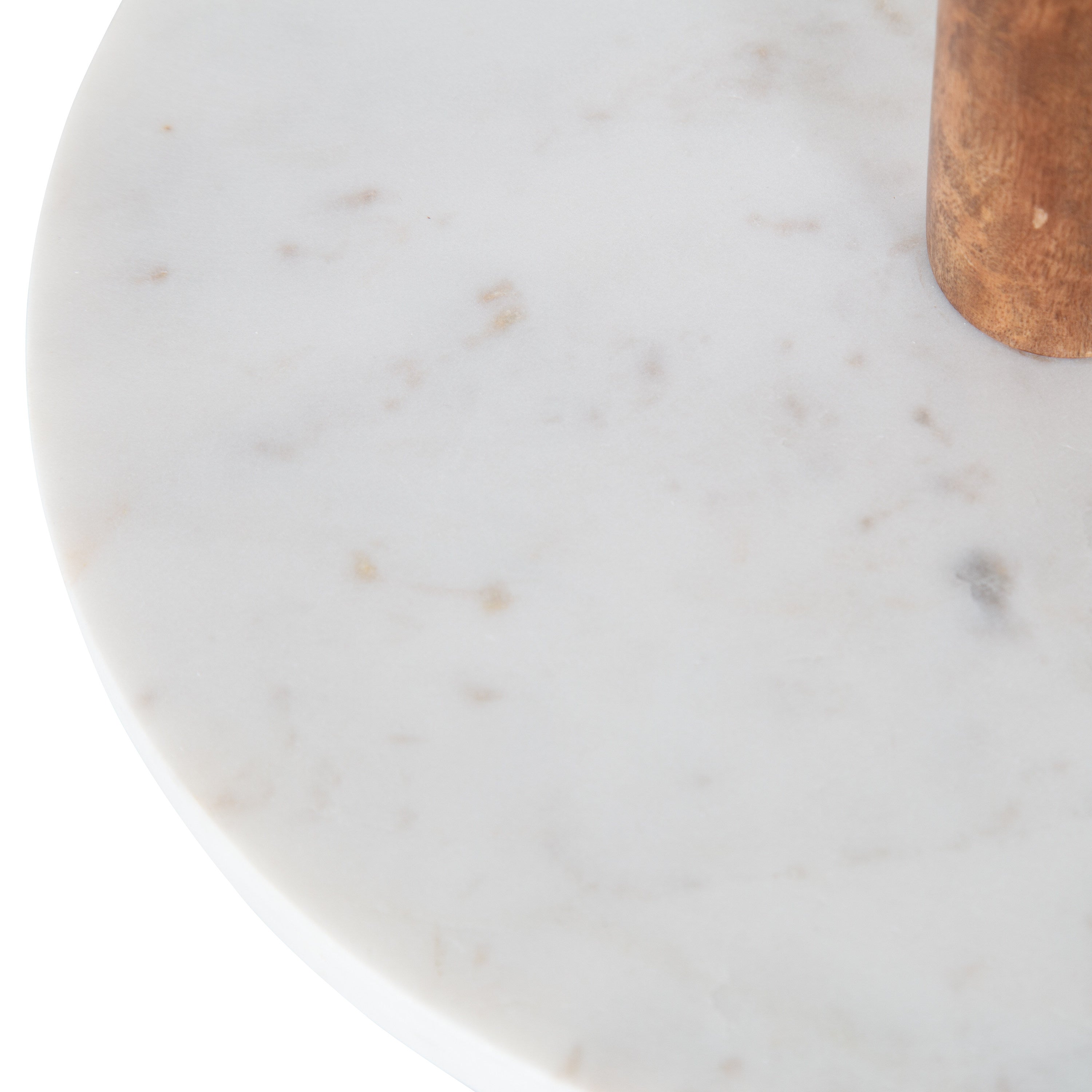 Serving Tray White Natural 12x12x15 4