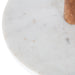 Serving Tray White Natural 12x12x15 4