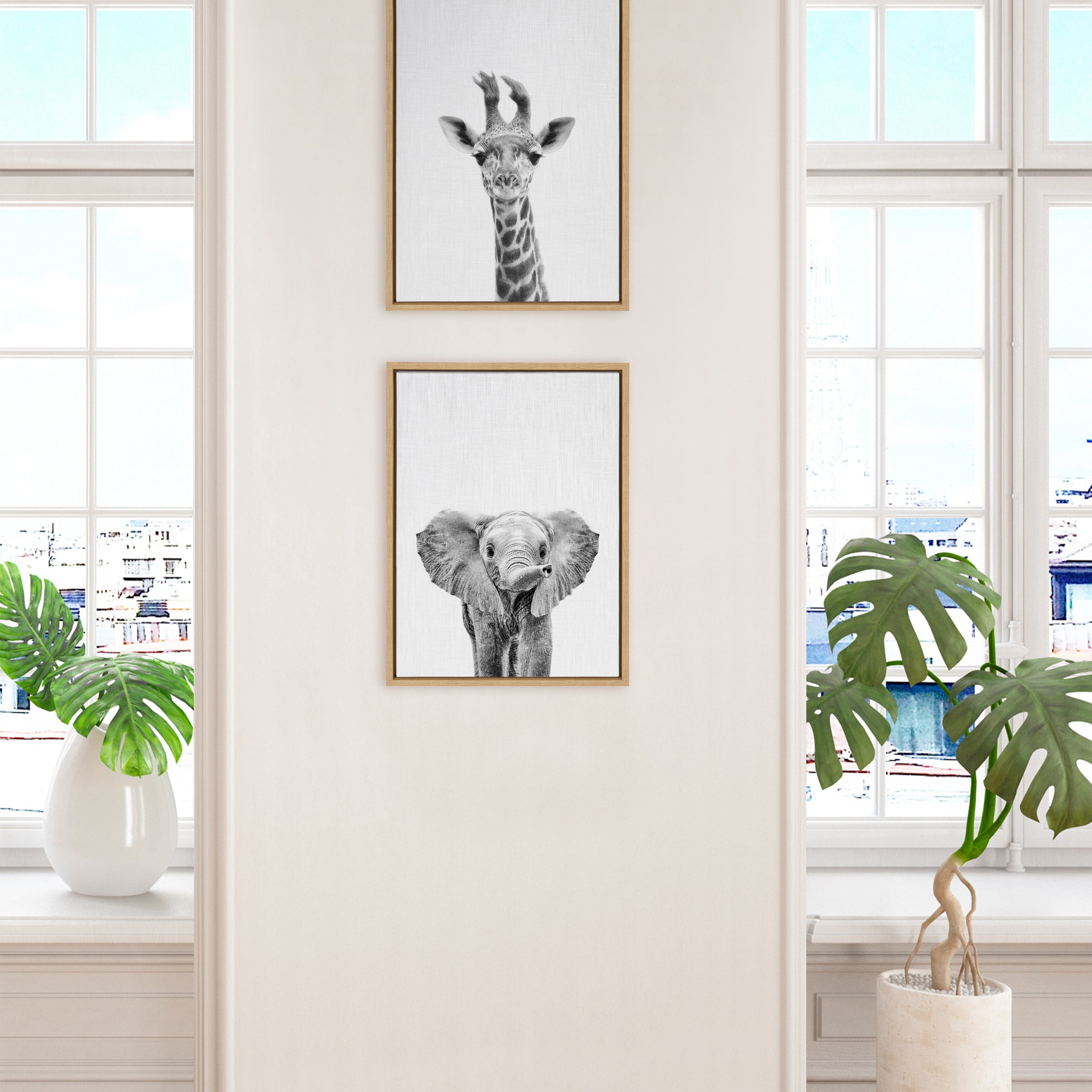 Art Set Sylvie Natural 2 Piece Set 18x24 6