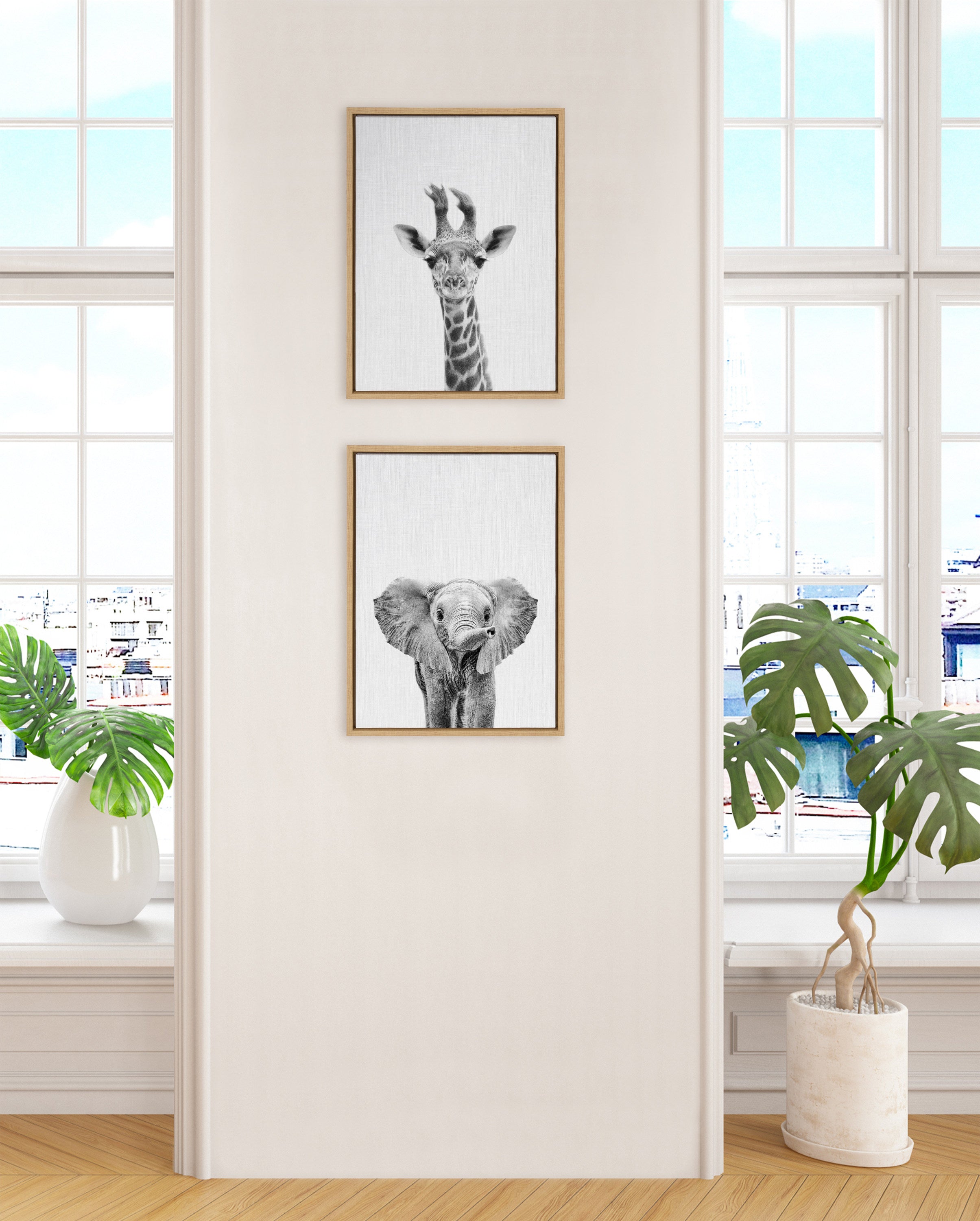 Art Set Sylvie Natural 2 Piece Set 18x24 6