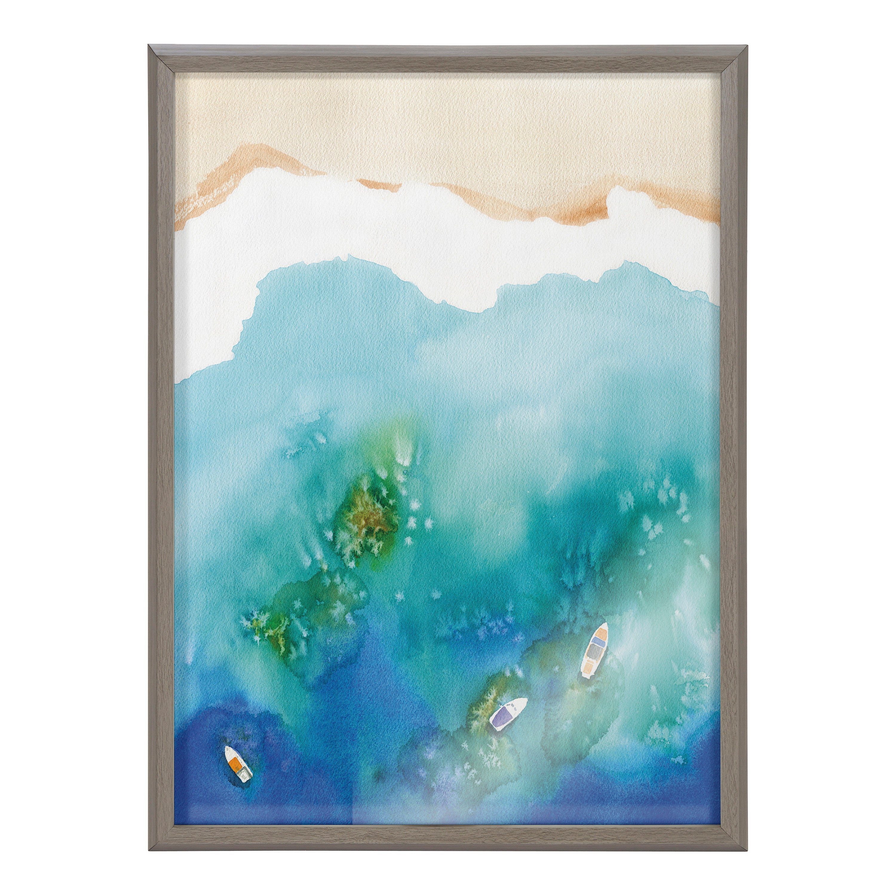 Blake Voyage Framed Printed Glass by Janet Meinke-Lau