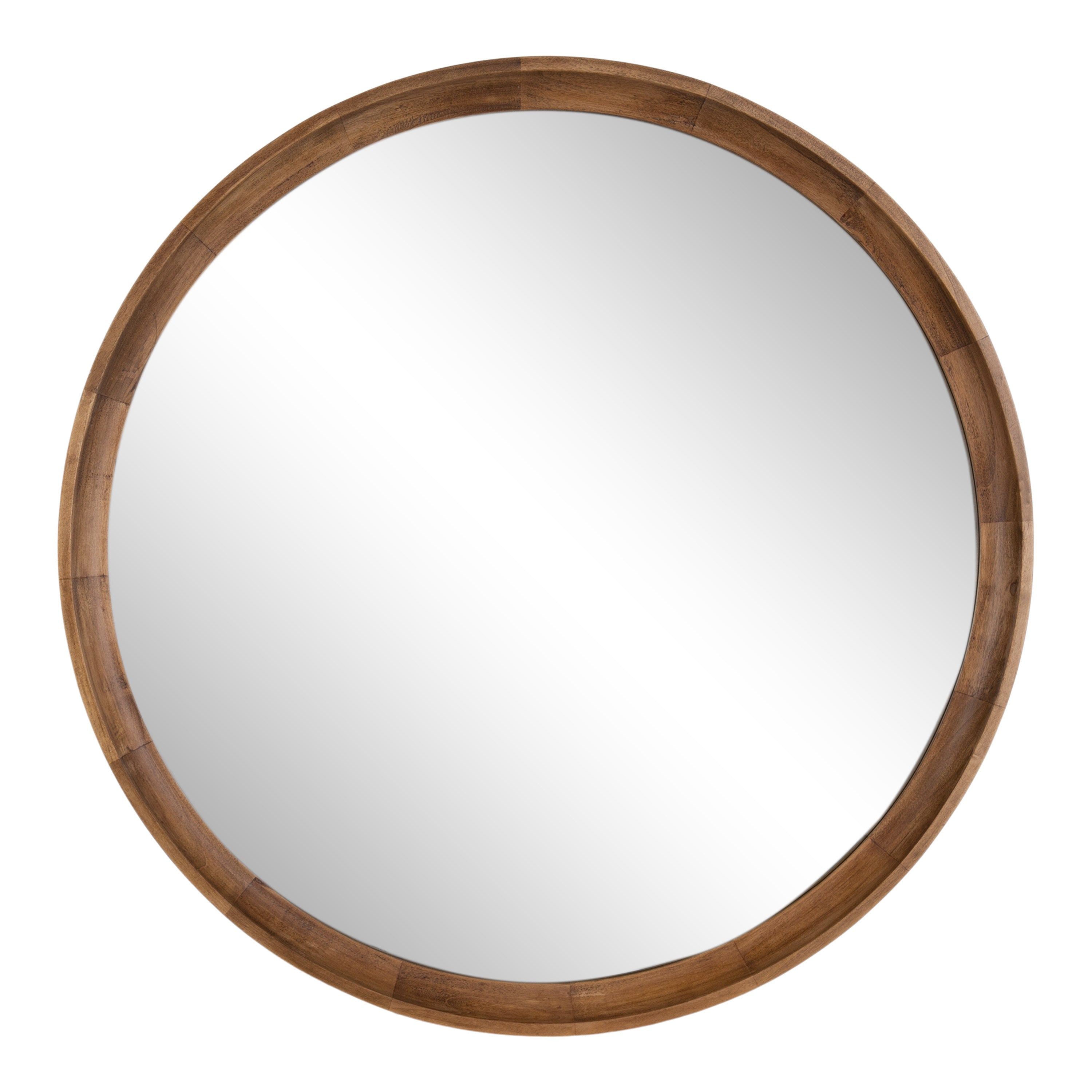 Round Mirror Rustic Brown 30" Diameter 5