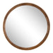 Round Mirror Rustic Brown 30" Diameter 5