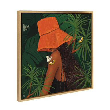Framed Canvas Sylvie Dark Gold 22x22 2