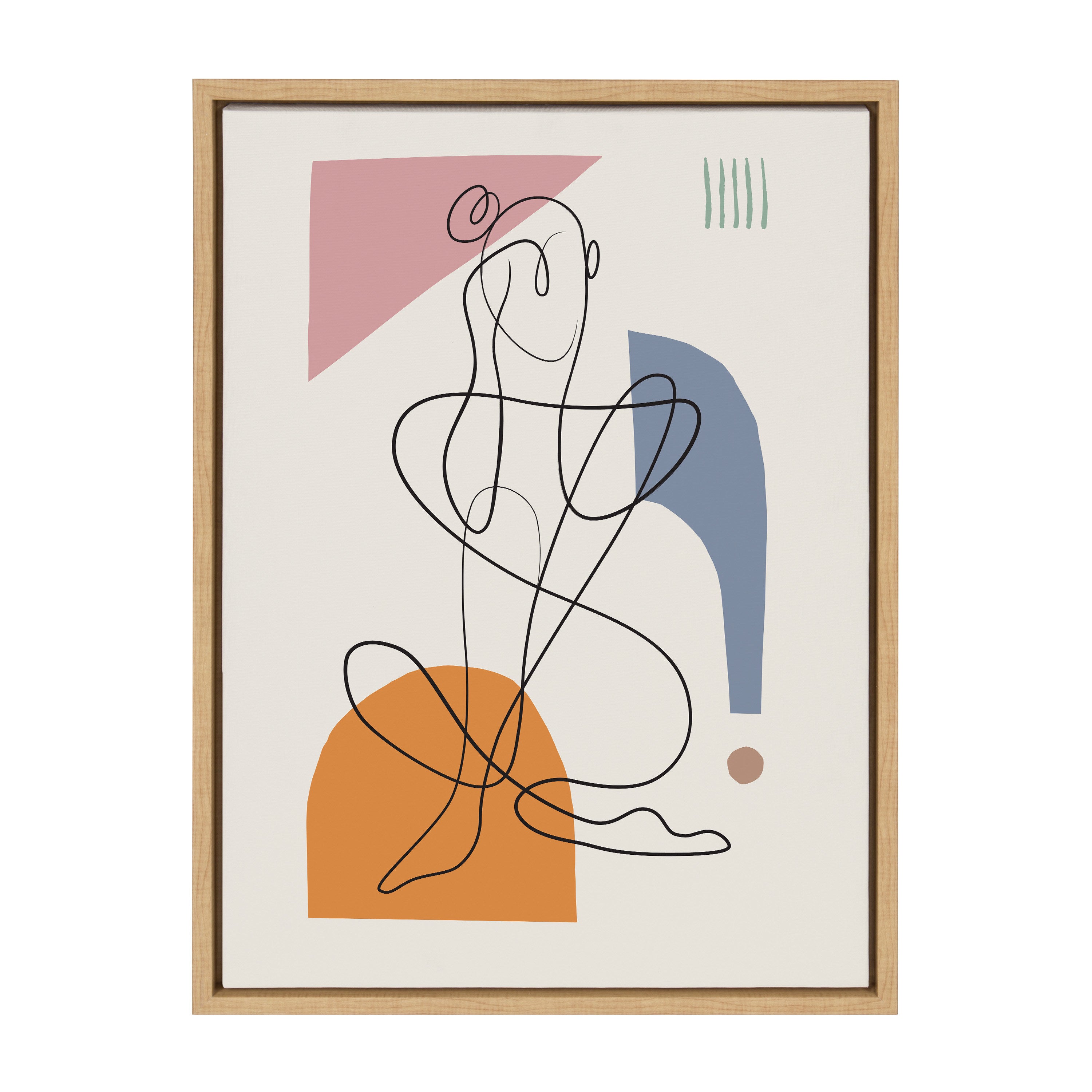 Framed Canvas Sylvie Natural 18x24 1