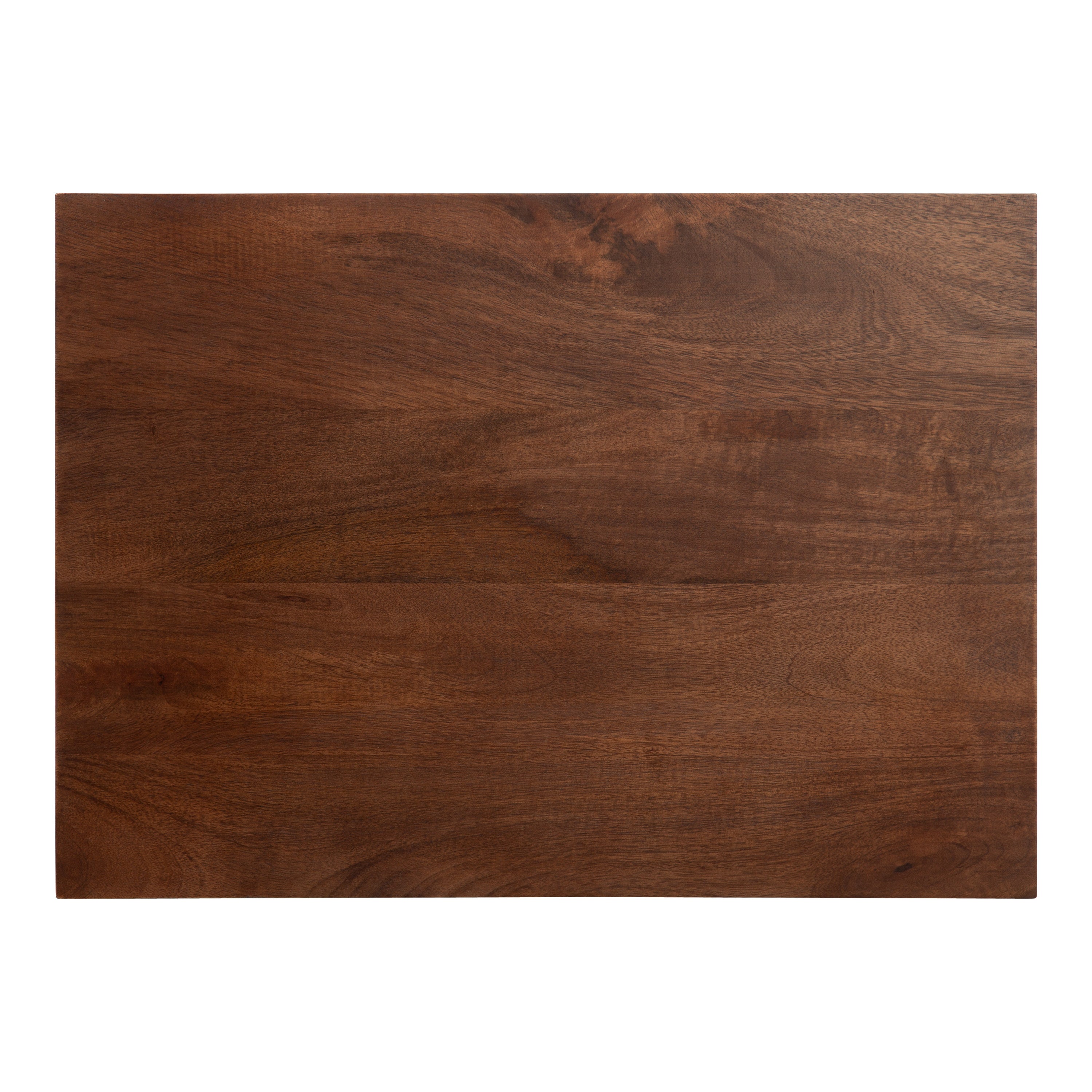 Side Table Walnut Brown Silver 20x14x20 5