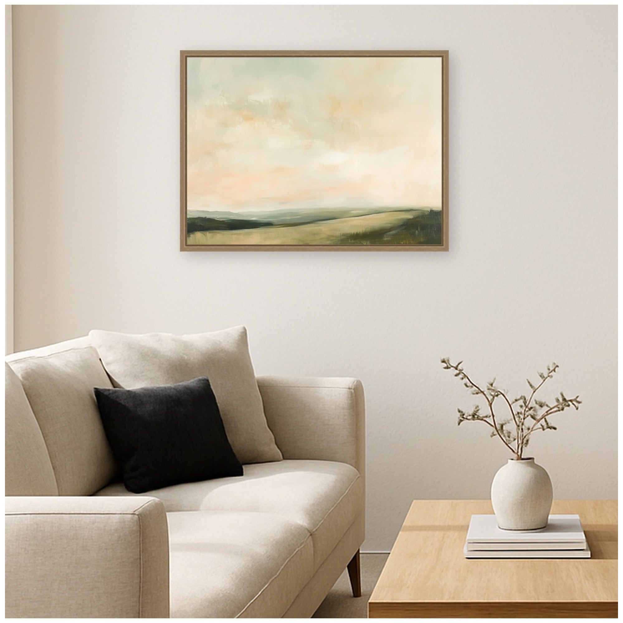 Framed Canvas 24x18 Sylvie Dark Gold 6