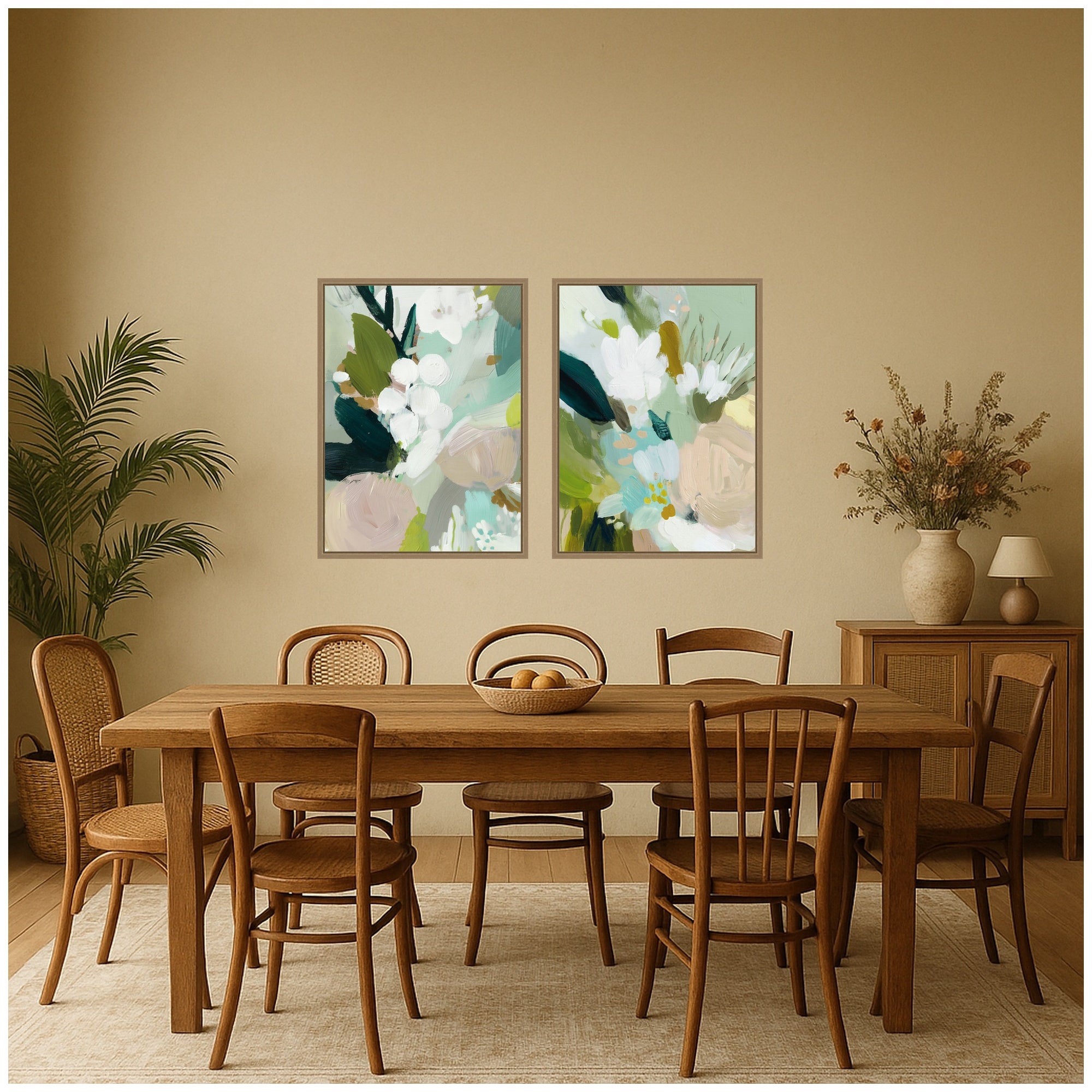 Art Set 2 Piece Set 18x24 Sylvie Dark Gold 6