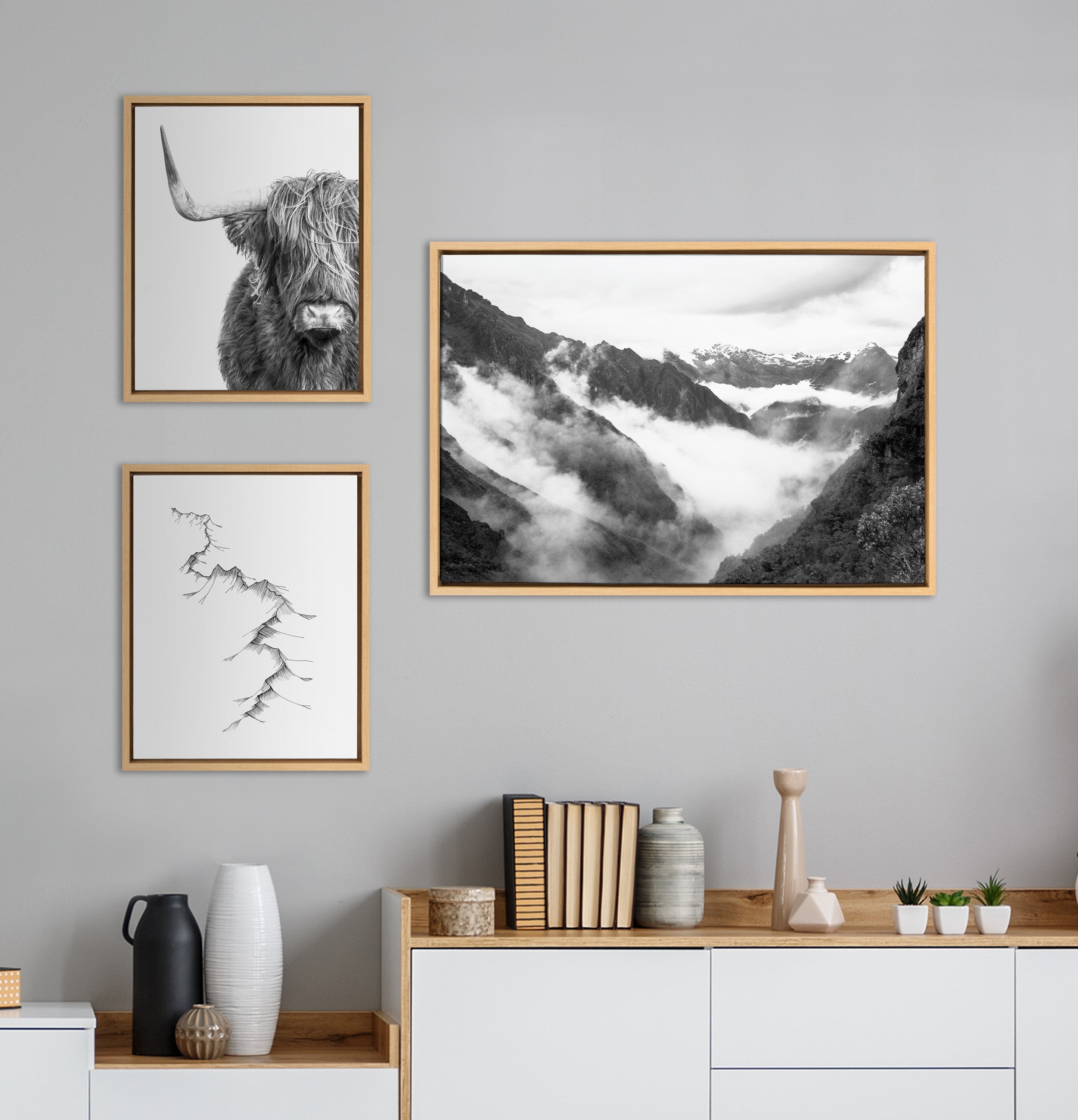 Art Set Sylvie Natural 3 Piece Set 6