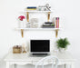 Floating Shelf 36" White Gold 7