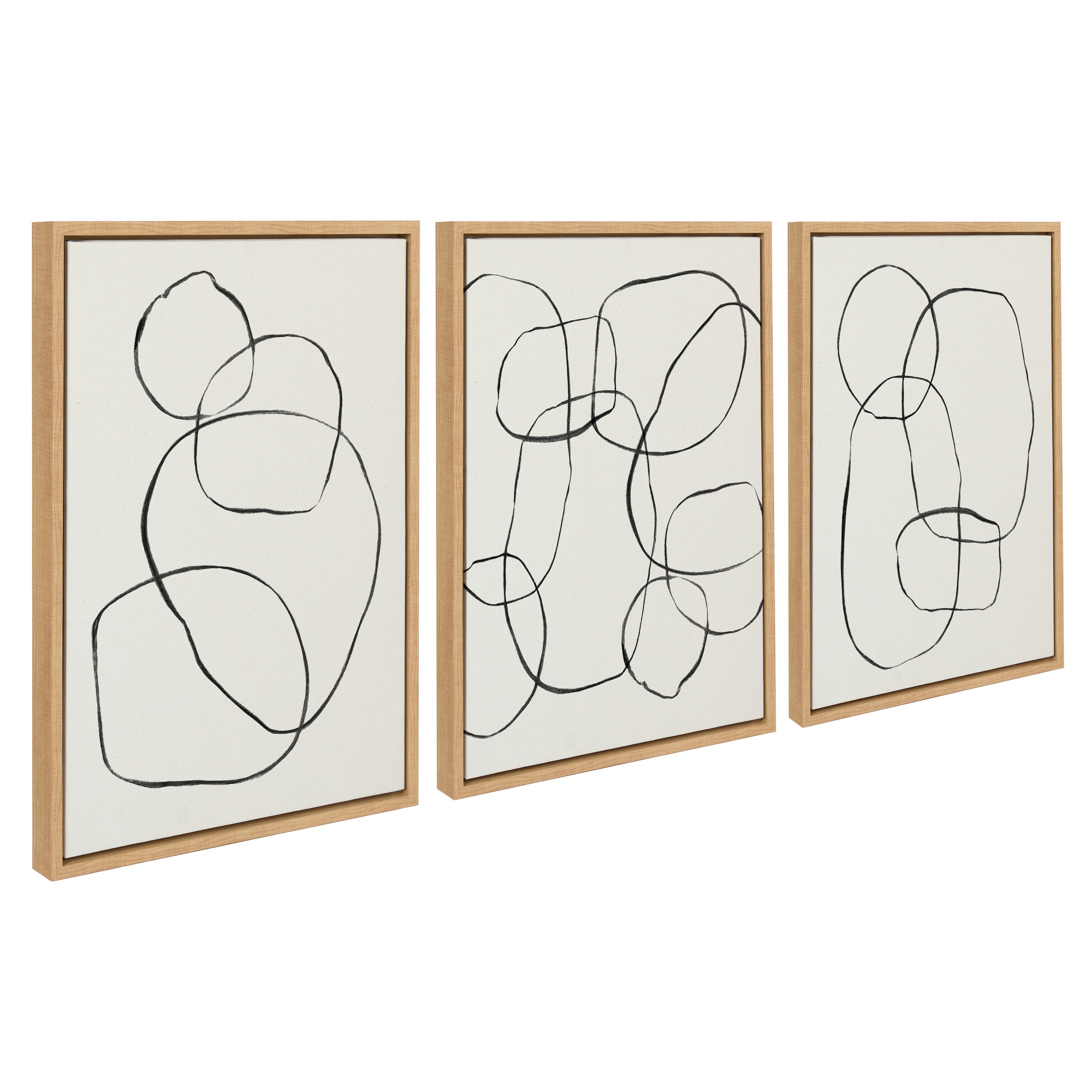 Art Set Sylvie Natural 3 Piece Set 18x24 1