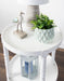 Side Table White 20x20x24 7