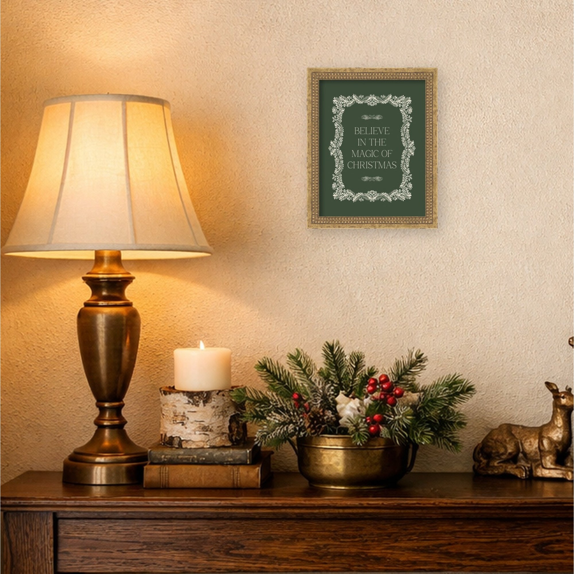 Mounted Canvas Castellan Gold 13x16 6