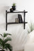 Accent Shelf Black 24x8x24 7