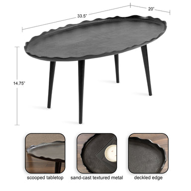 Coffee Table Black 34x20x15 2