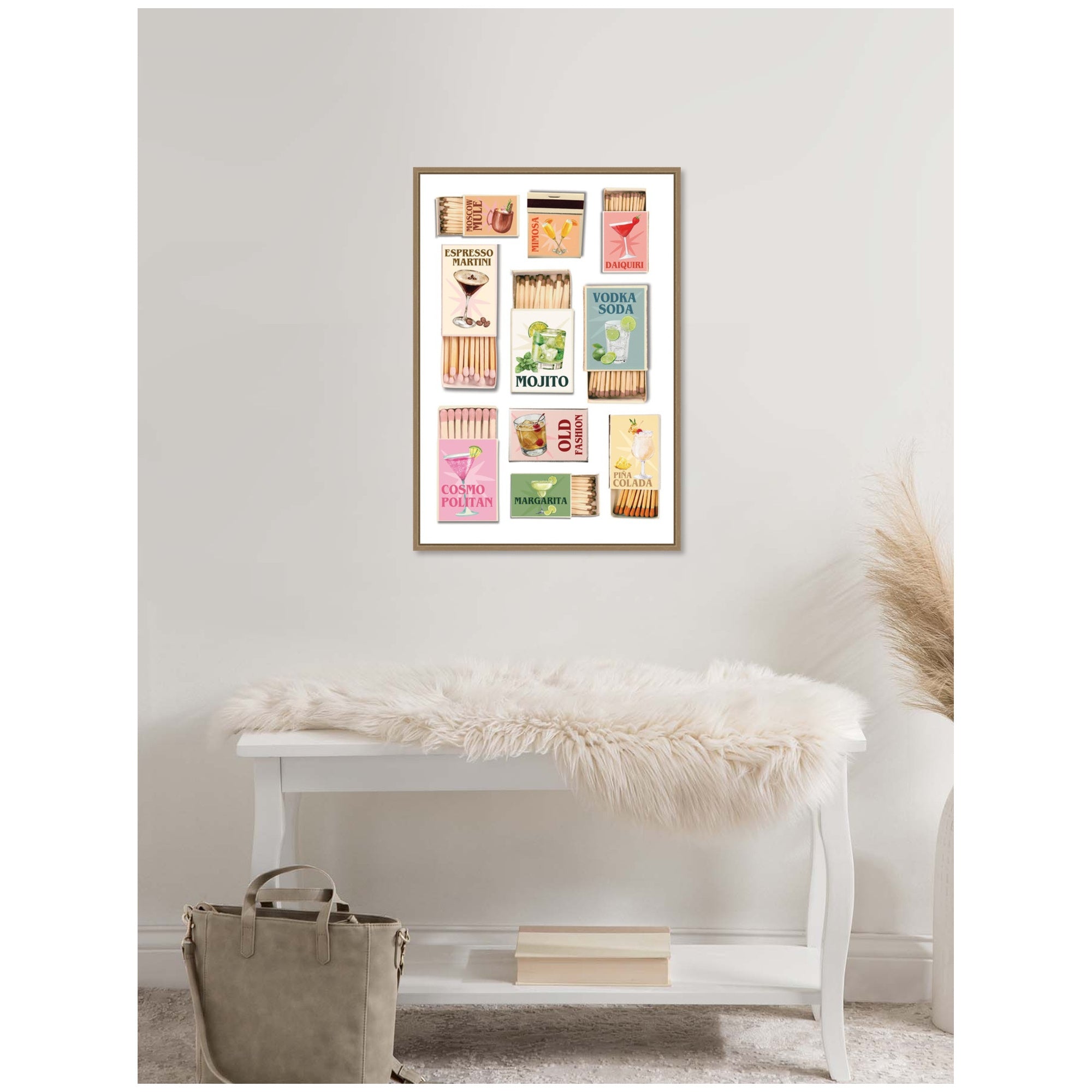 Framed Canvas 23 x 33 Sylvie Dark Gold 5