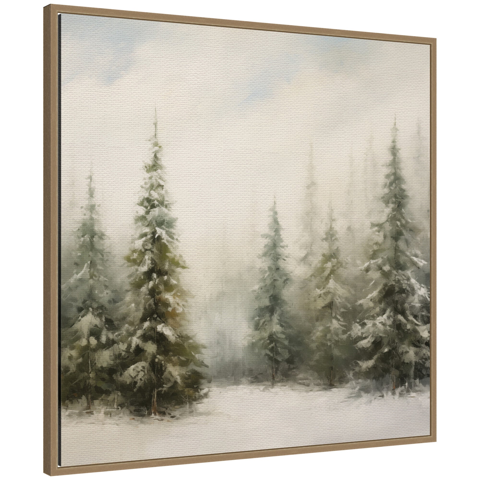 Framed Canvas Sylvie Dark Gold 30x30 1