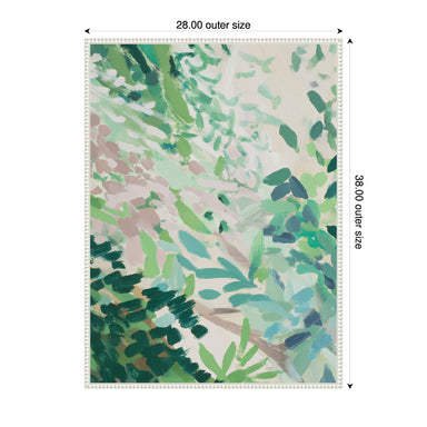 Framed Canvas 28x38 Sylvie Beaded White 2