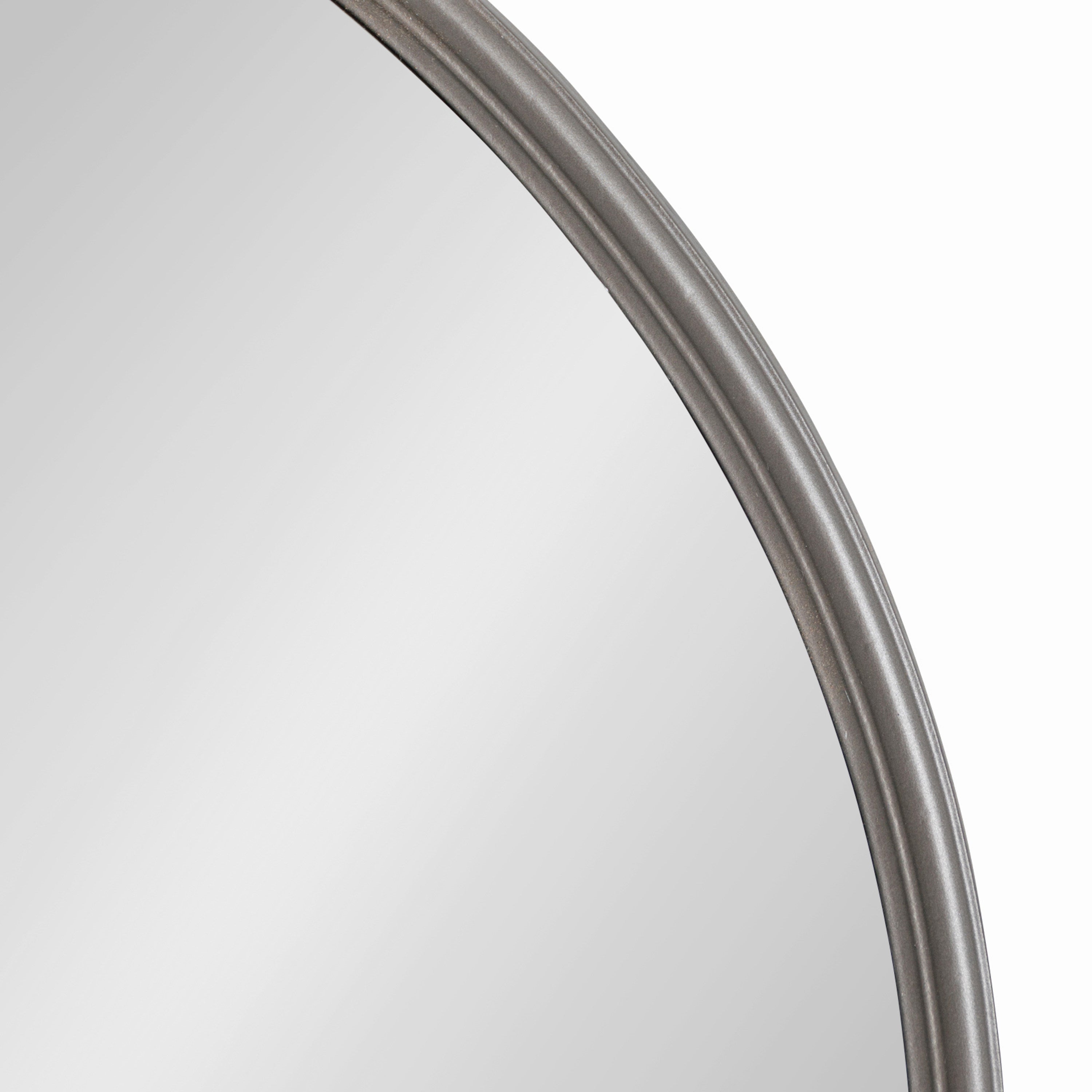 Round Mirror Gray 30" Diameter 3