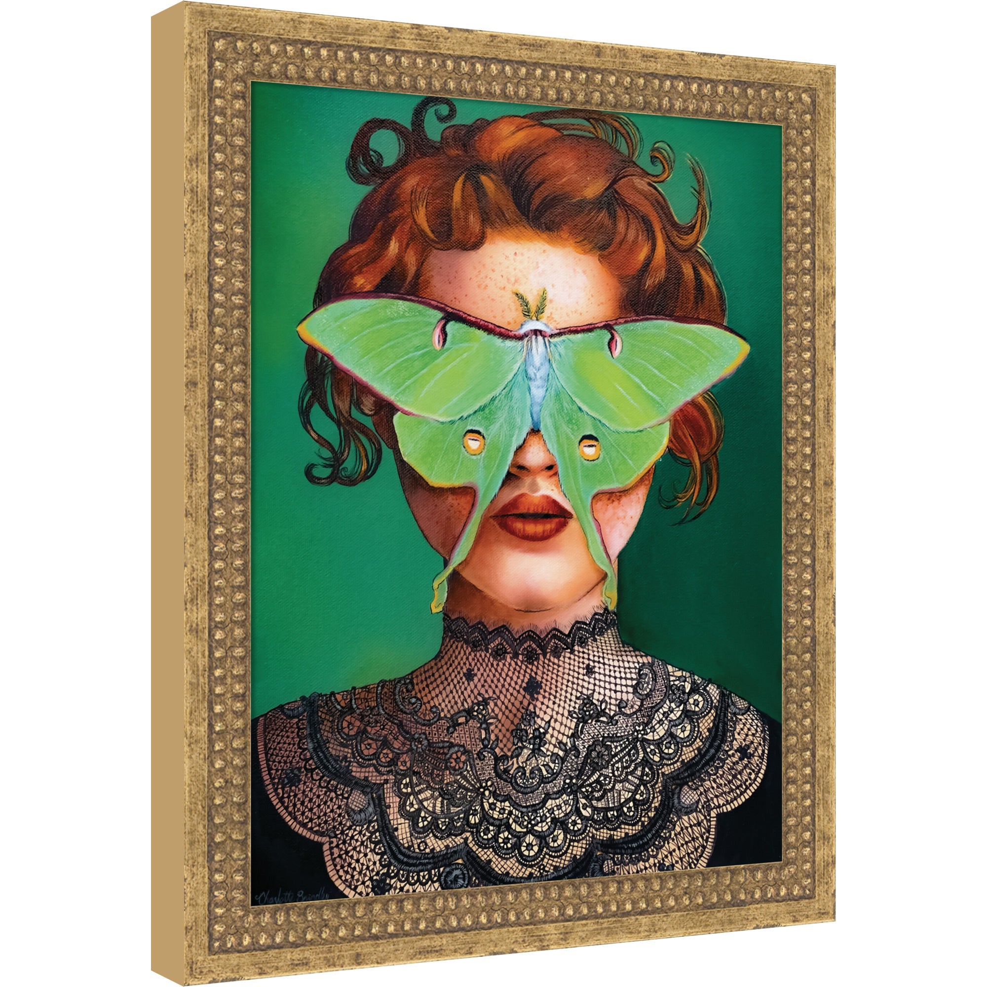 Mounted Canvas Castellan Gold 13x16 1