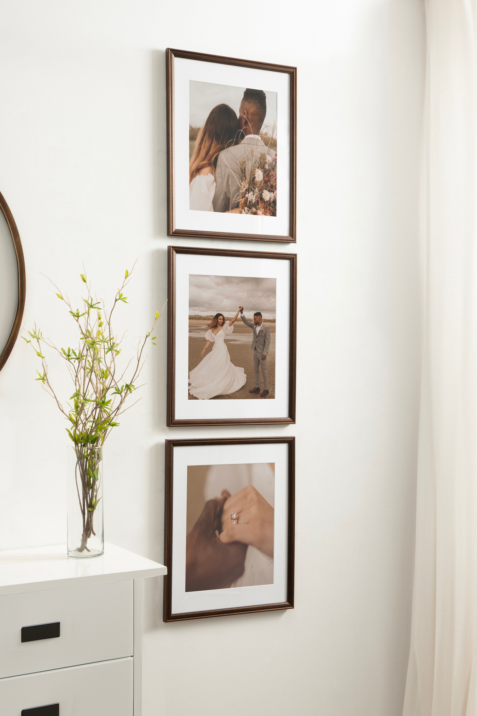 Wall Frame Bronze 14x18 matted to 11x14 7