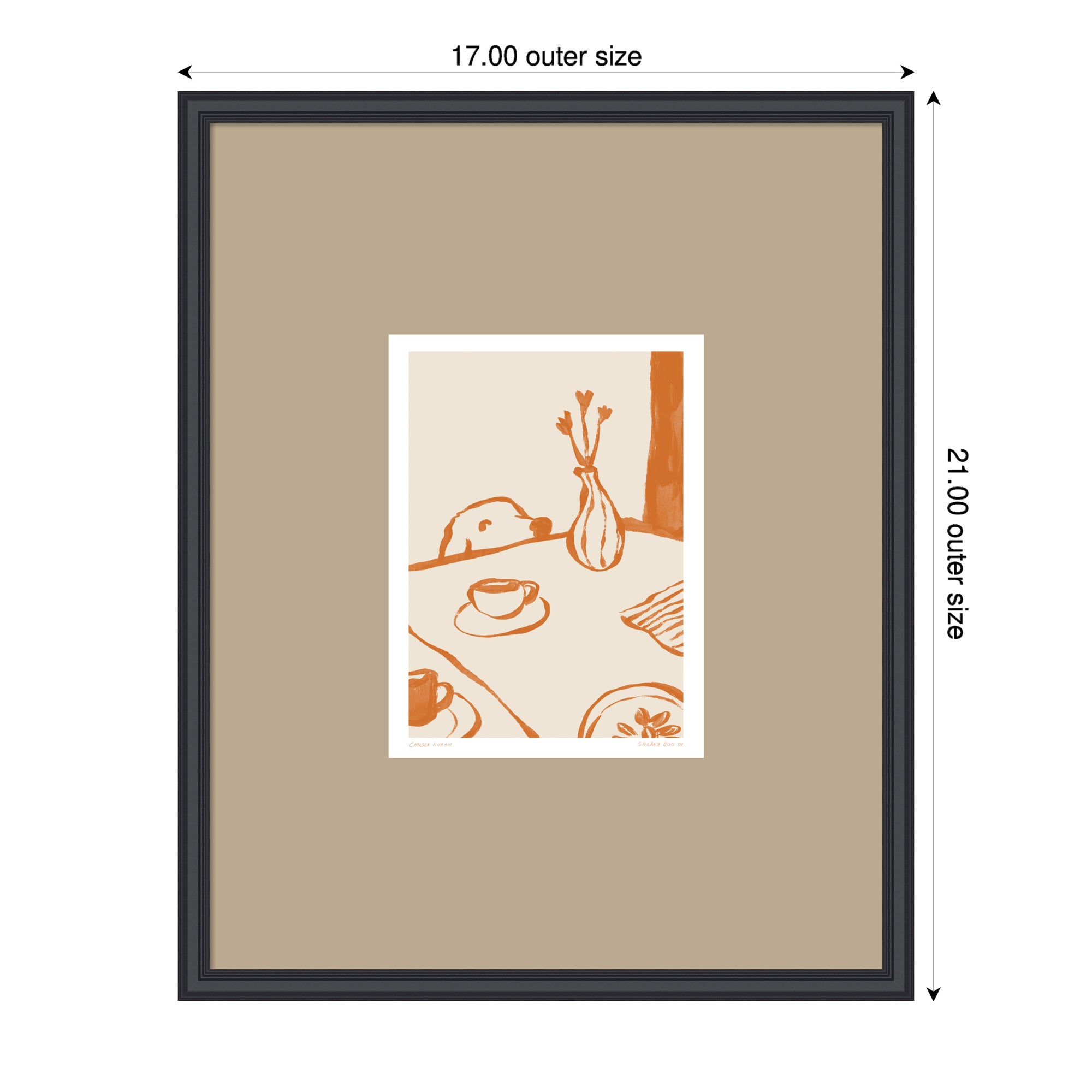 Framed Art 17 x 21 Edith Black 2