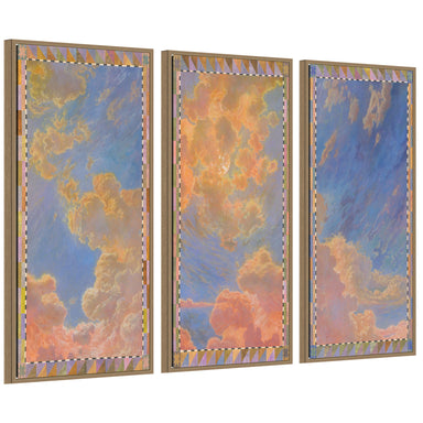 Art Set 3 Piece Set 18x40 Sylvie Dark Gold 1